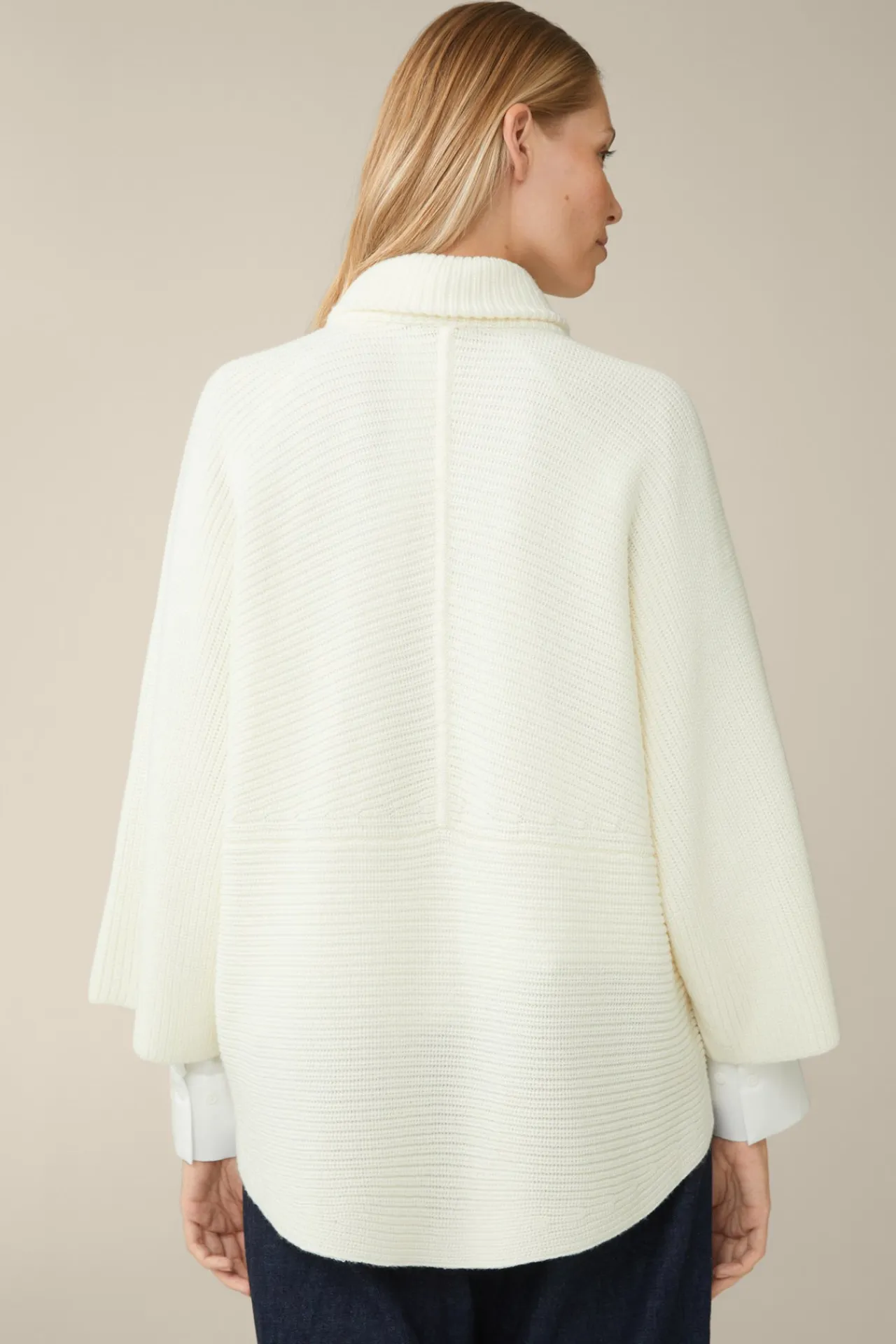 Merino-Strick-Zip-Cardigan In*Windsor Hot