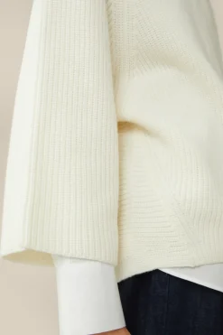 Merino-Strick-Zip-Cardigan In*Windsor Hot