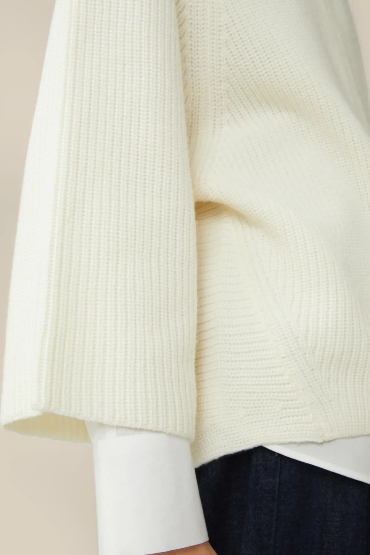 Merino-Strick-Zip-Cardigan In*Windsor Hot