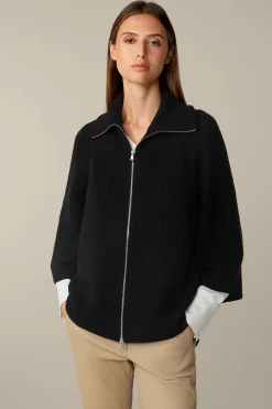 Merino-Strick-Zip-Cardigan In*Windsor Sale