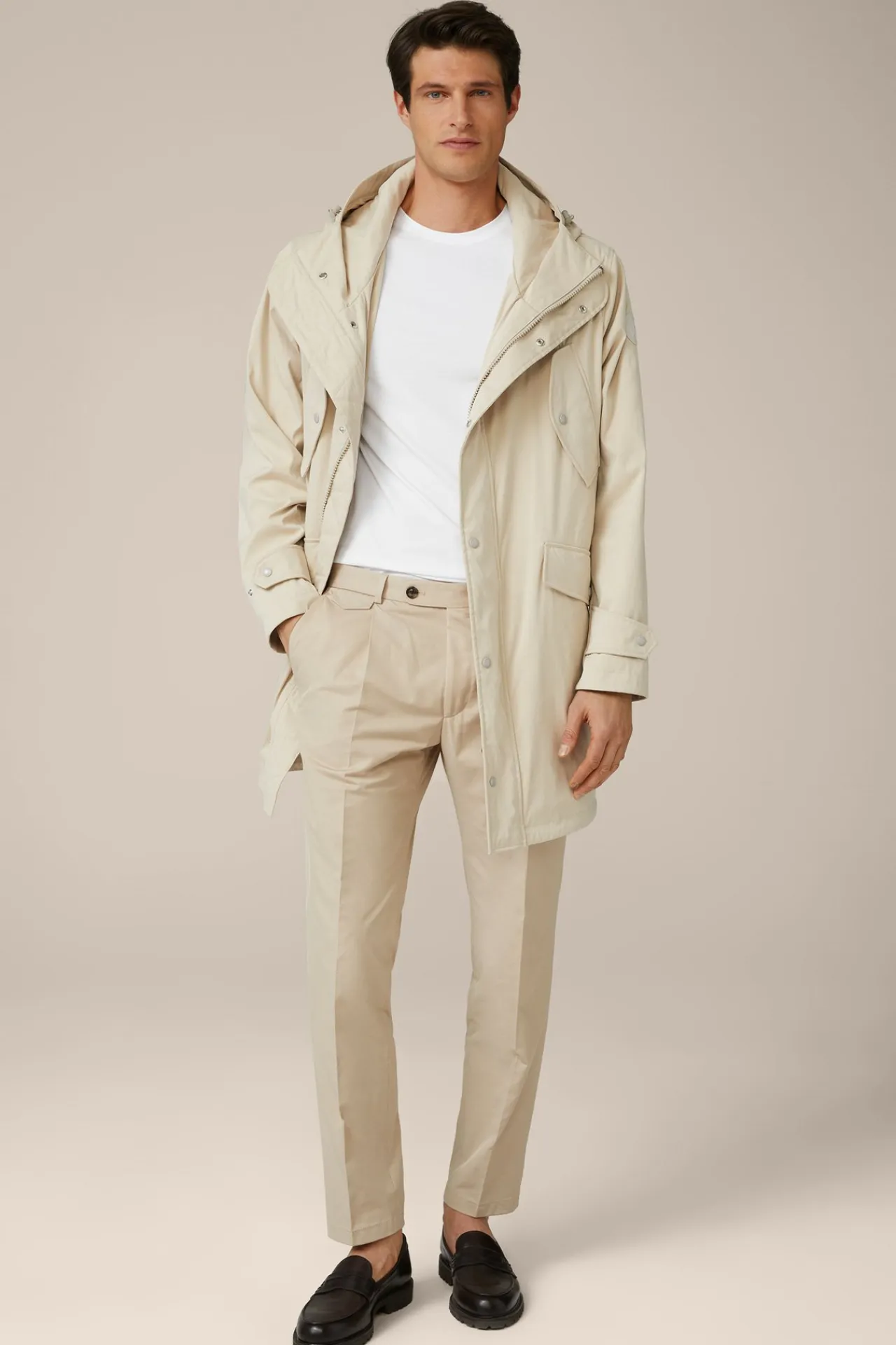 Nylon-Parka Bosa Mit Kapuze In Beige*Windsor Fashion