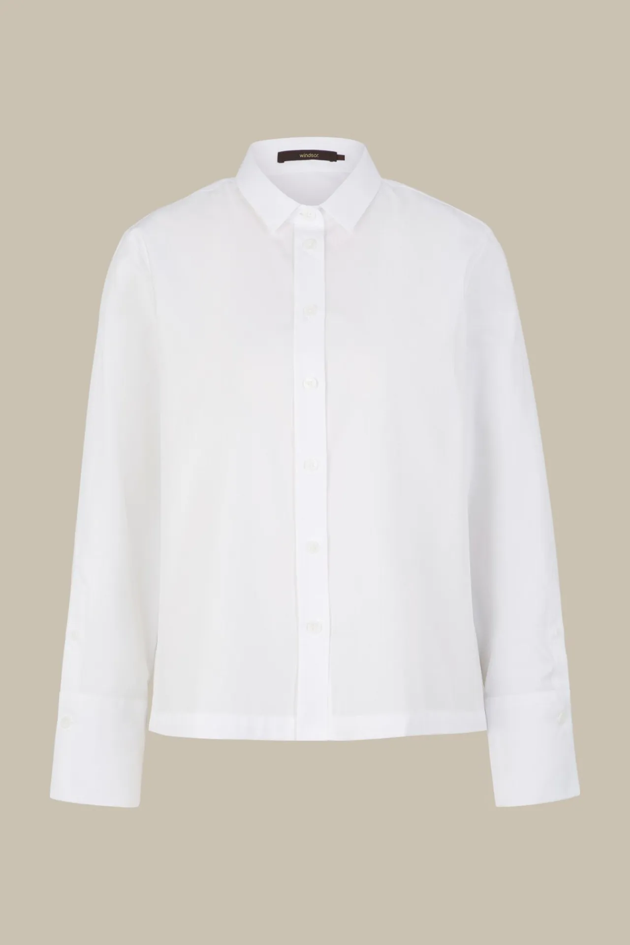 Popeline-Baumwoll-Hemd-Bluse In*Windsor Discount