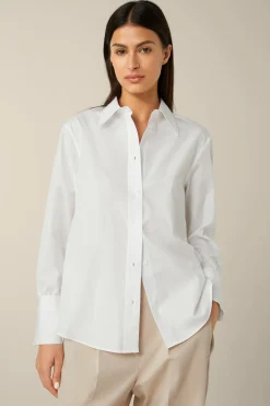 Popeline-Baumwoll-Hemd-Bluse In*Windsor Clearance