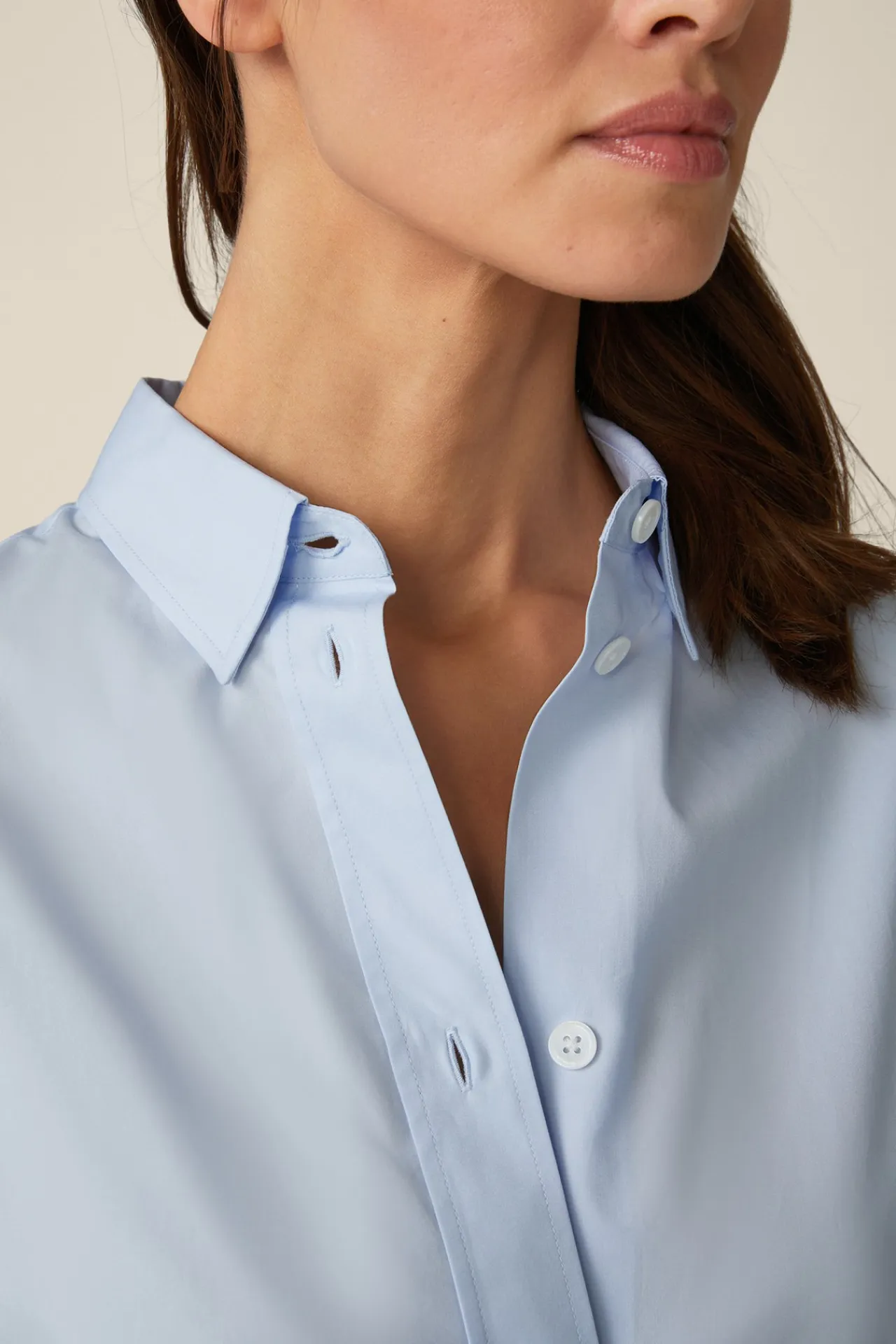 Popeline-Baumwoll-Hemdbluse In*Windsor Clearance