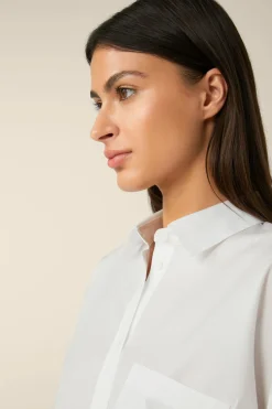 Popeline-Baumwoll-Oversize-Hemd-Bluse In*Windsor Fashion