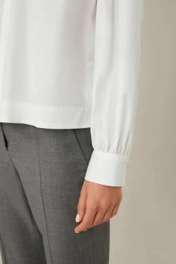 Popeline-Baumwoll-Oversize-Hemd-Bluse In*Windsor Fashion