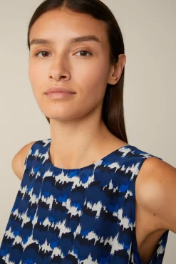 Print-Blusen-Top Mit Seide In*Windsor Discount