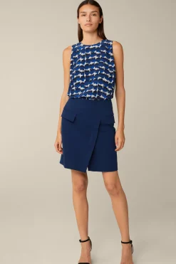 Print-Blusen-Top Mit Seide In*Windsor Discount