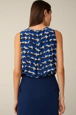 Print-Blusen-Top Mit Seide In*Windsor Discount