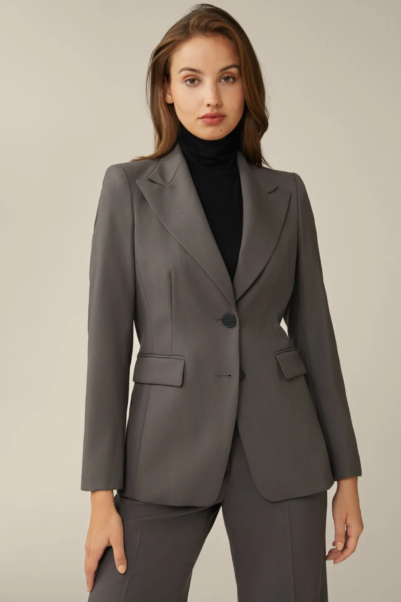 Schurwoll-Blazer In Taupe*Windsor Online