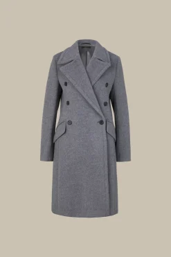 Schurwoll-Caban-Mantel Mit Cashmere In*Windsor Hot