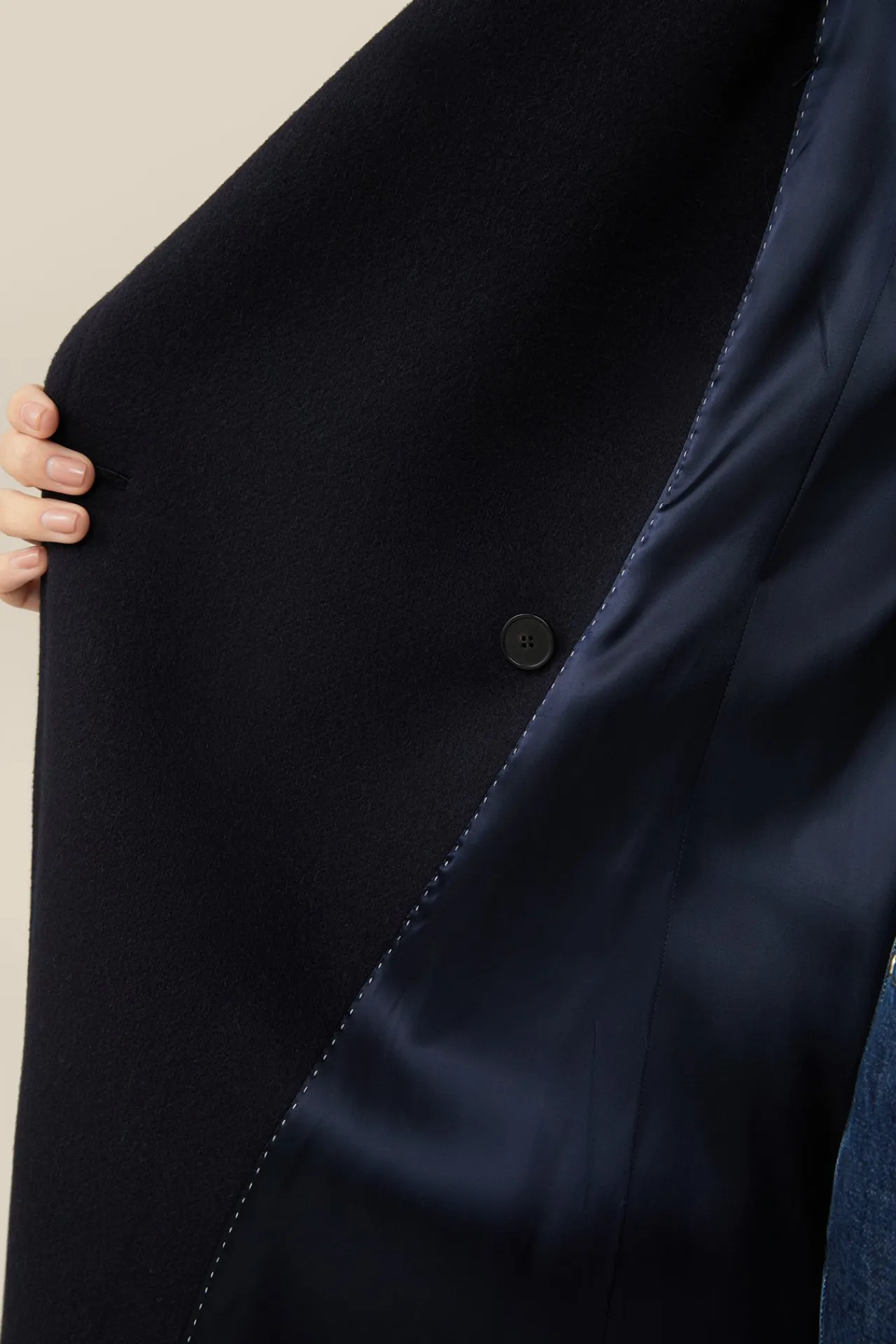 Schurwoll-Caban-Mantel Mit Cashmere In*Windsor Online