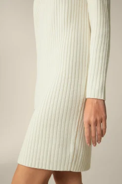 Schurwoll-Cashmeremix-Ripp-Strick-Kleid In*Windsor Fashion