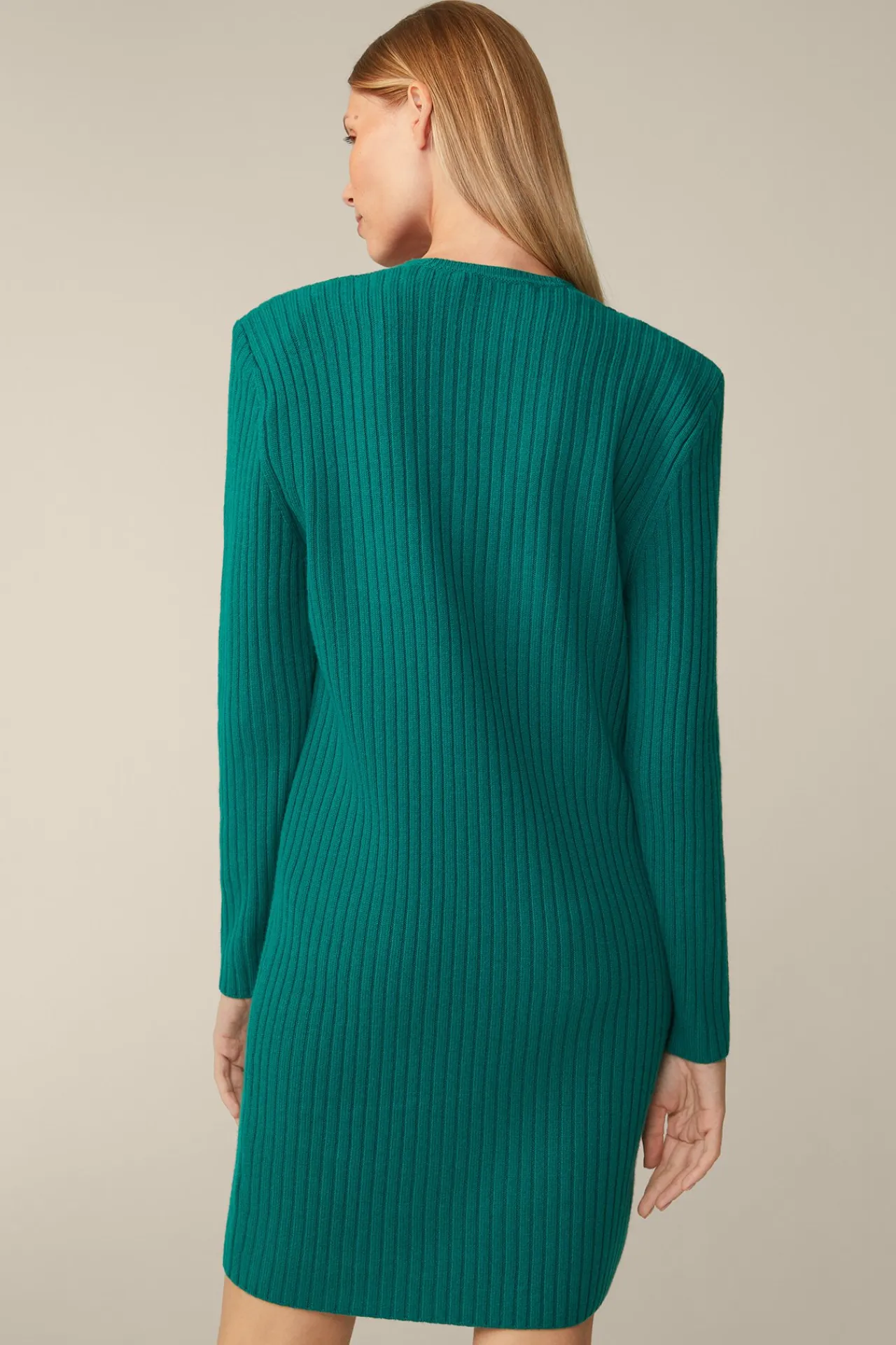 Schurwoll-Cashmeremix-Ripp-Strick-Kleid In*Windsor Best