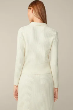 Schurwoll-Cashmeremix-Ripp-Strick-Pullover In*Windsor Best