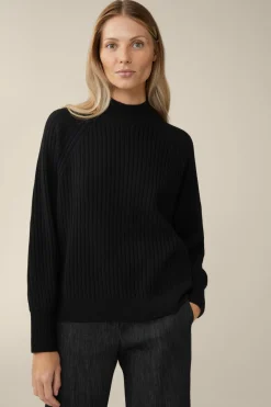 Schurwoll-Cashmeremix-Ripp-Strick-Pullover In*Windsor Sale