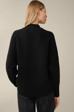 Schurwoll-Cashmeremix-Ripp-Strick-Pullover In*Windsor Sale