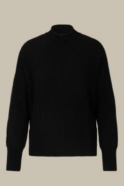 Schurwoll-Cashmeremix-Ripp-Strick-Pullover In*Windsor Sale