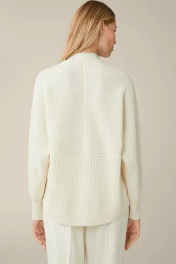 Schurwoll-Cashmeremix-Ripp-Strick-Pullover In*Windsor Fashion