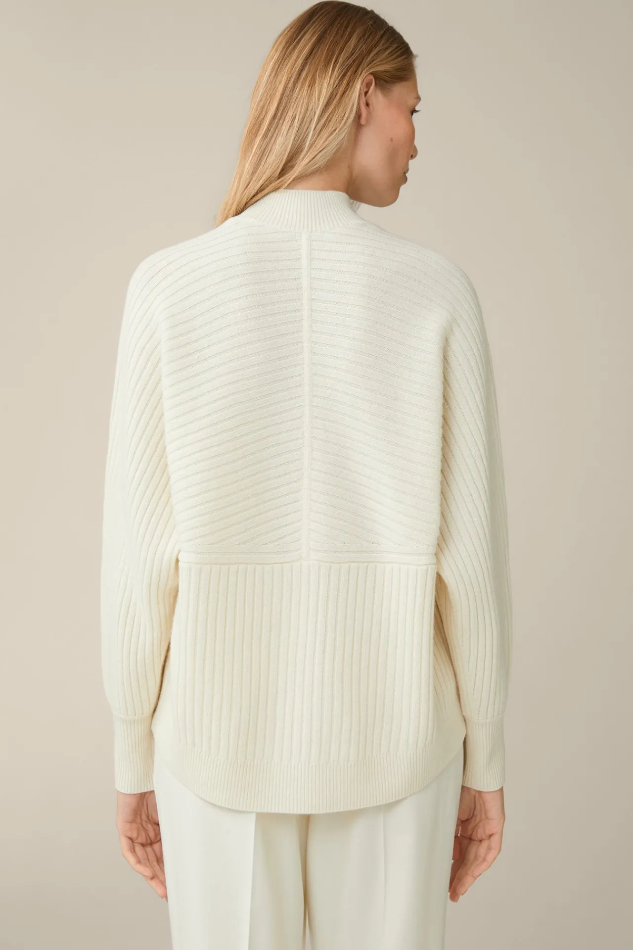 Schurwoll-Cashmeremix-Ripp-Strick-Pullover In*Windsor Fashion