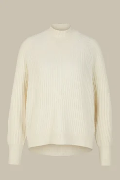 Schurwoll-Cashmeremix-Ripp-Strick-Pullover In*Windsor Fashion
