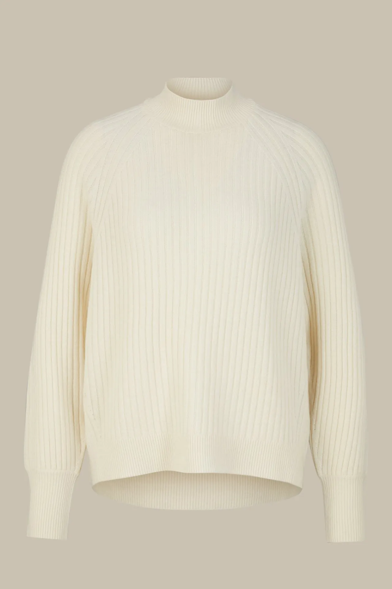 Schurwoll-Cashmeremix-Ripp-Strick-Pullover In*Windsor Fashion