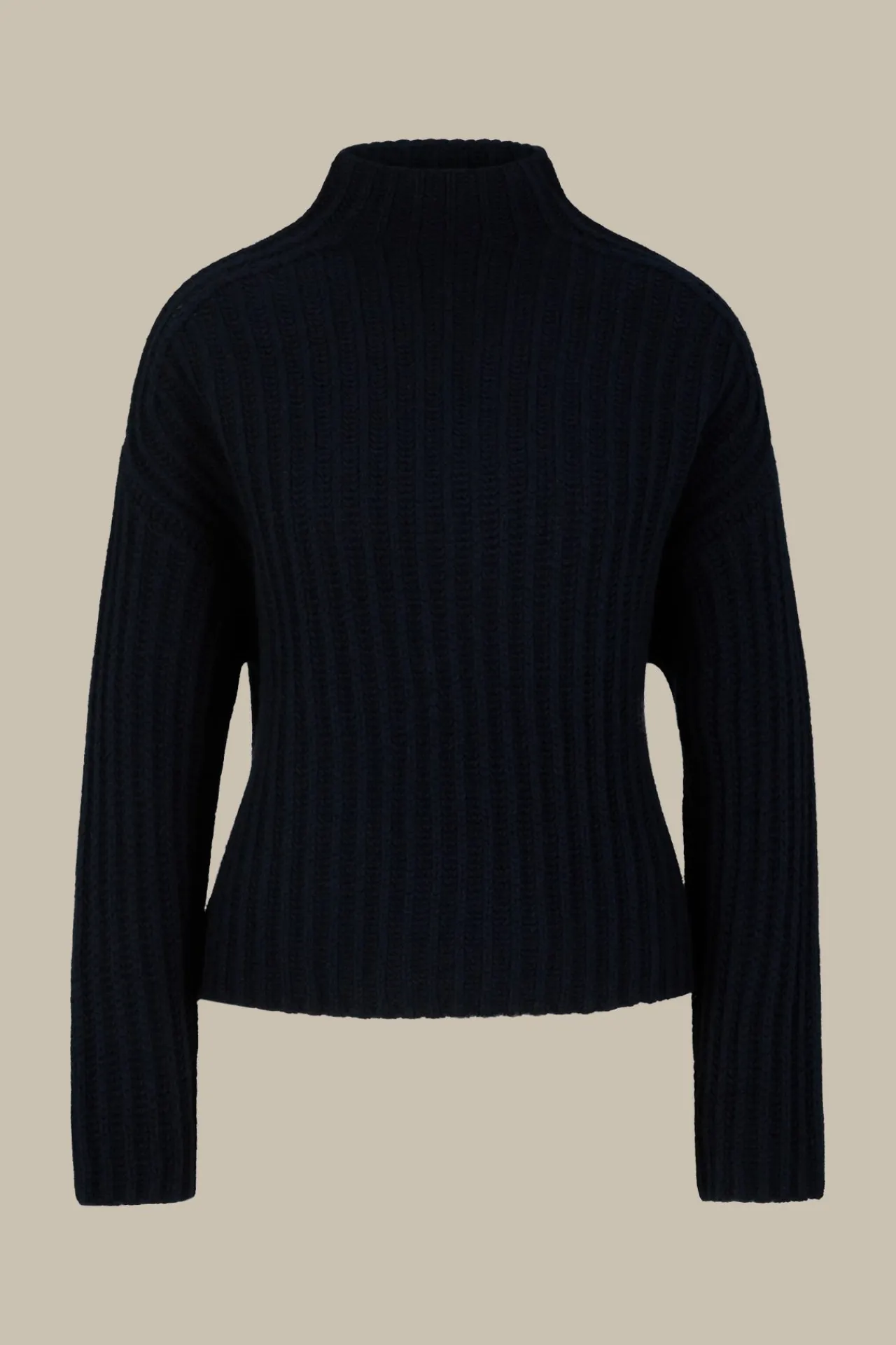 Schurwoll-Cashmeremix-Stehkragen-Pullover In*Windsor Fashion
