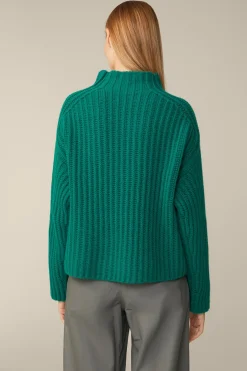Schurwoll-Cashmeremix-Stehkragen-Pullover In*Windsor Online