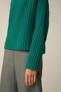Schurwoll-Cashmeremix-Stehkragen-Pullover In*Windsor Online