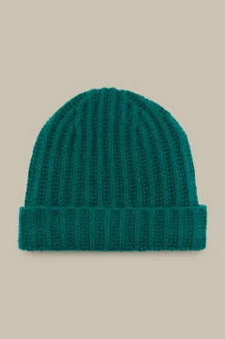 Schurwoll-Cashmere Mutze In Smaragd*Windsor Sale