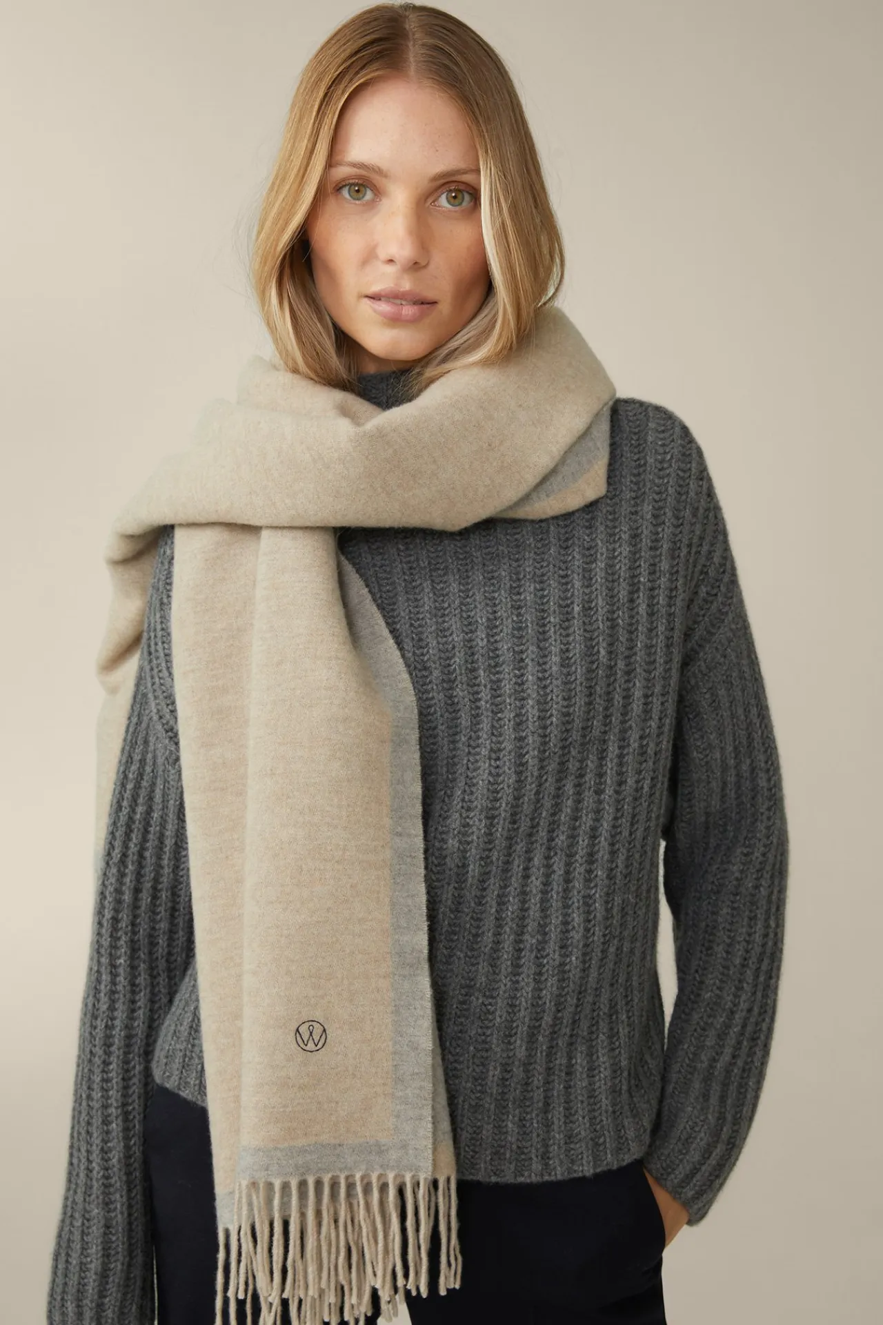 Schurwoll-Cashmere-Schal In*Windsor Discount