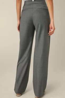 Schurwoll-Marlene-Hose Mit Bundfalte In*Windsor Clearance