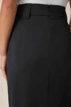 Schurwoll-Midirock Mit Wickeldetail In*Windsor Online