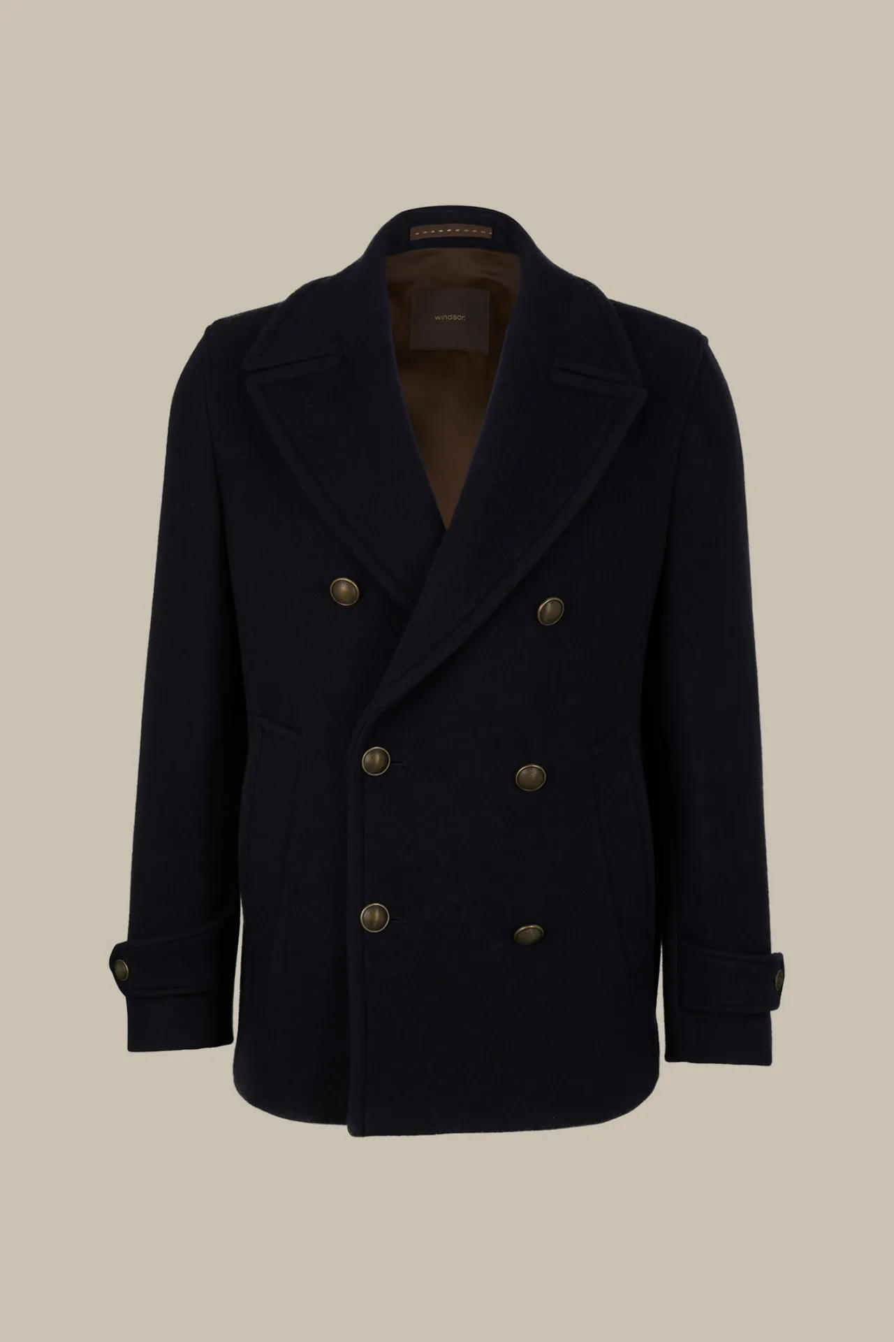 Schurwollmix-Caban-Jacke Cabon Mit Reverskragen In*Windsor Best
