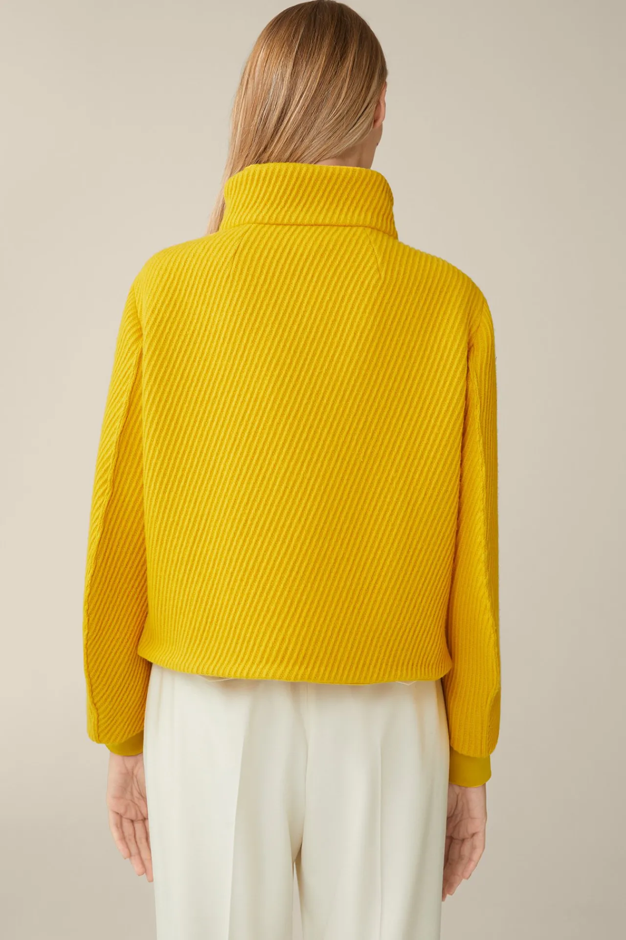 Schurwollmix-Cape-Jacke Mit Struktur In*Windsor Hot