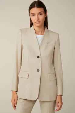 Schurwollmix-Twill-Long-Blazer In*Windsor Online