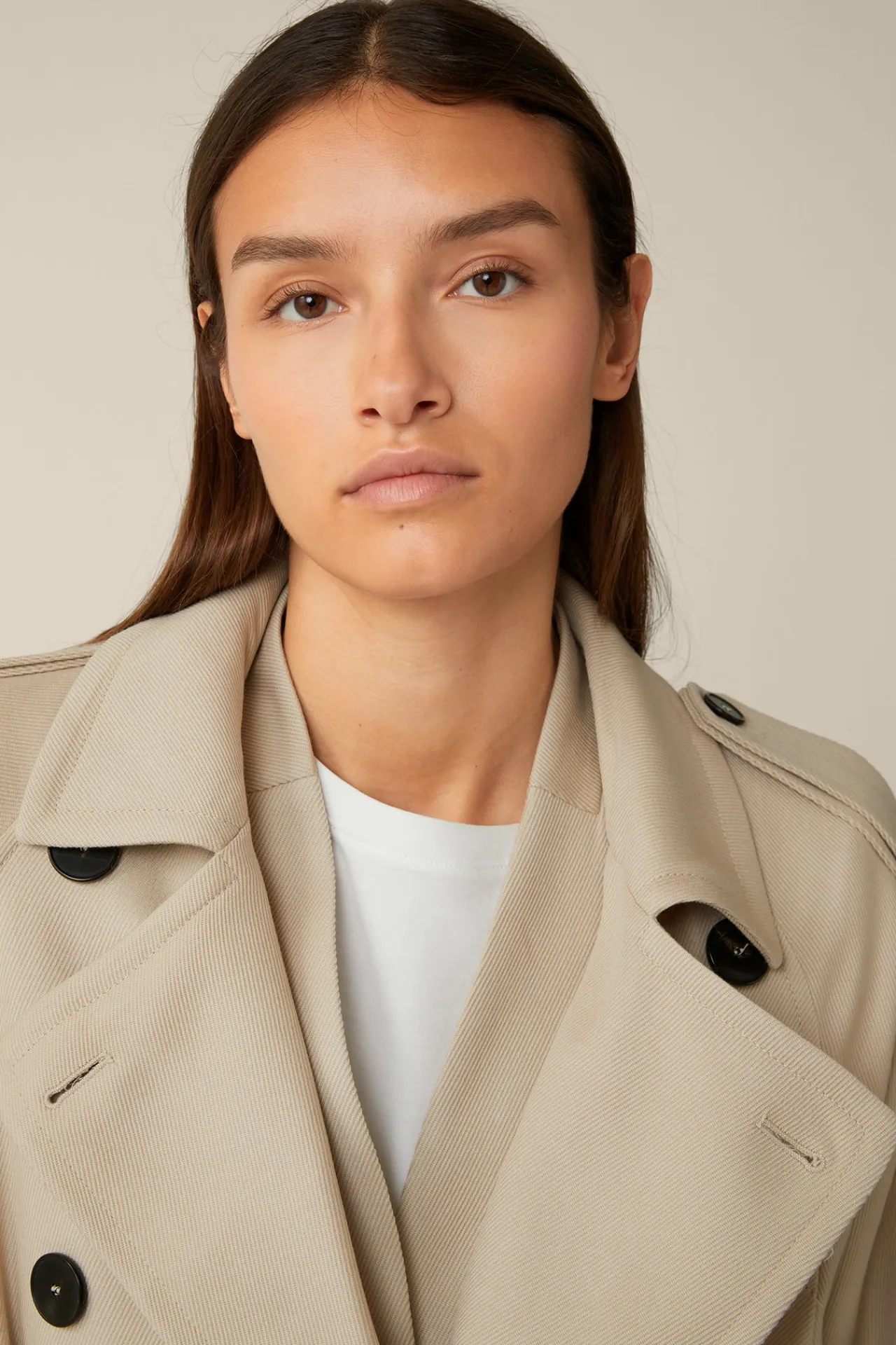 Schurwollmix-Twill-Trenchcoat In*Windsor Outlet