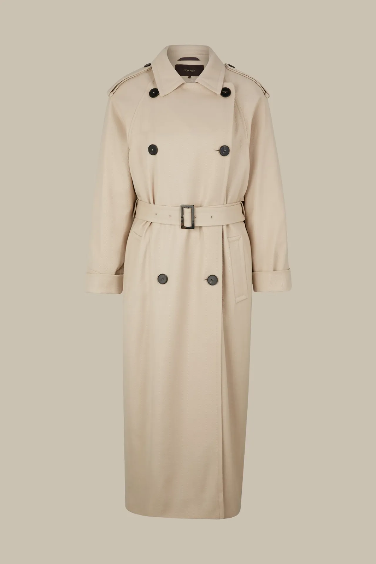 Schurwollmix-Twill-Trenchcoat In*Windsor Outlet