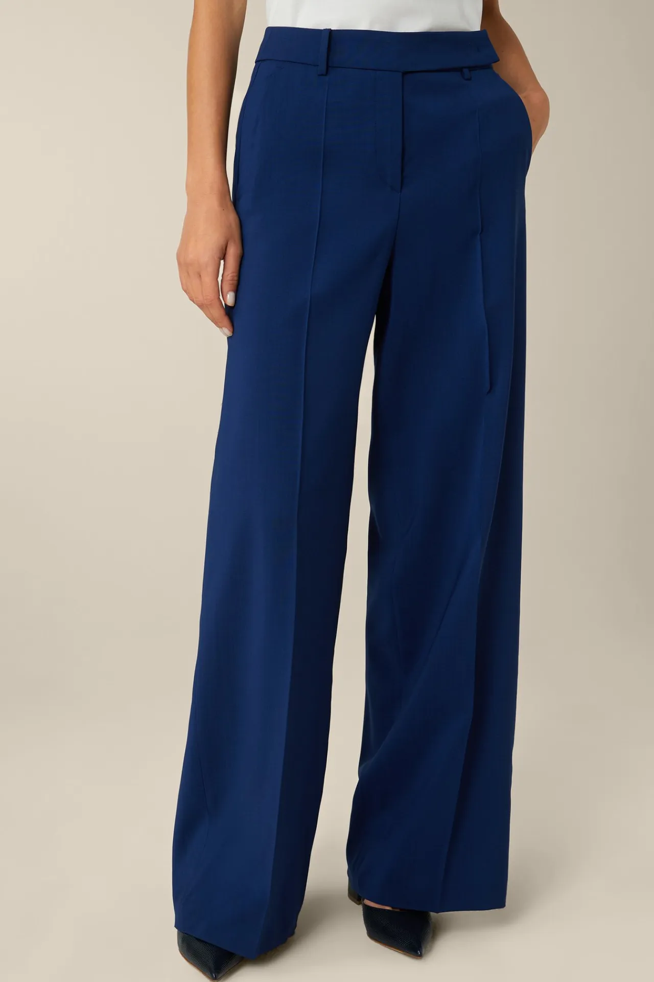 Schurwoll-Palazzo-Hose In*Windsor Outlet