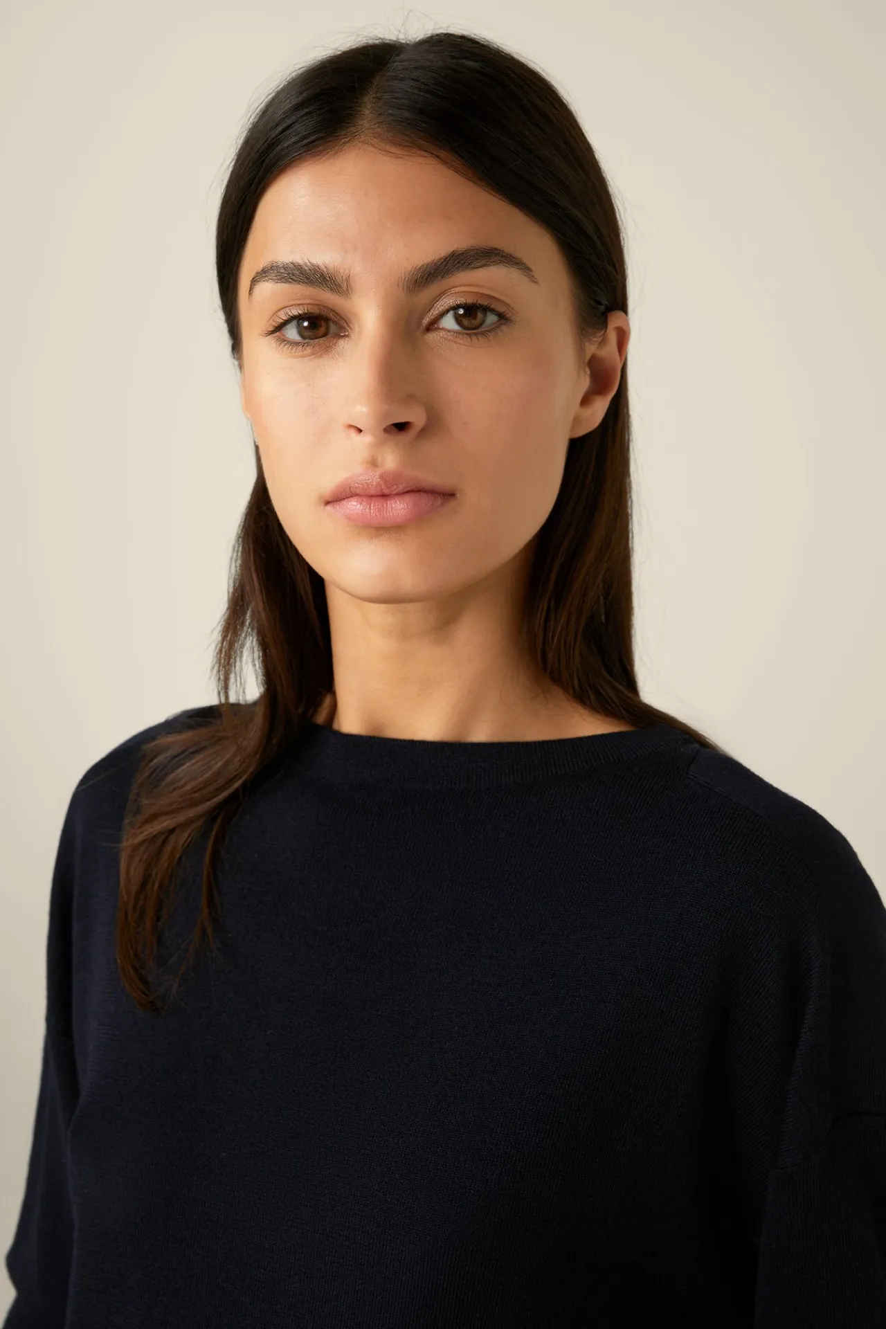 Schurwoll-Ripp-Strick-Pullover Mit Seide In*Windsor Best