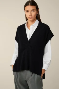Schurwoll-Ripp-Strick-Pullunder In*Windsor Outlet