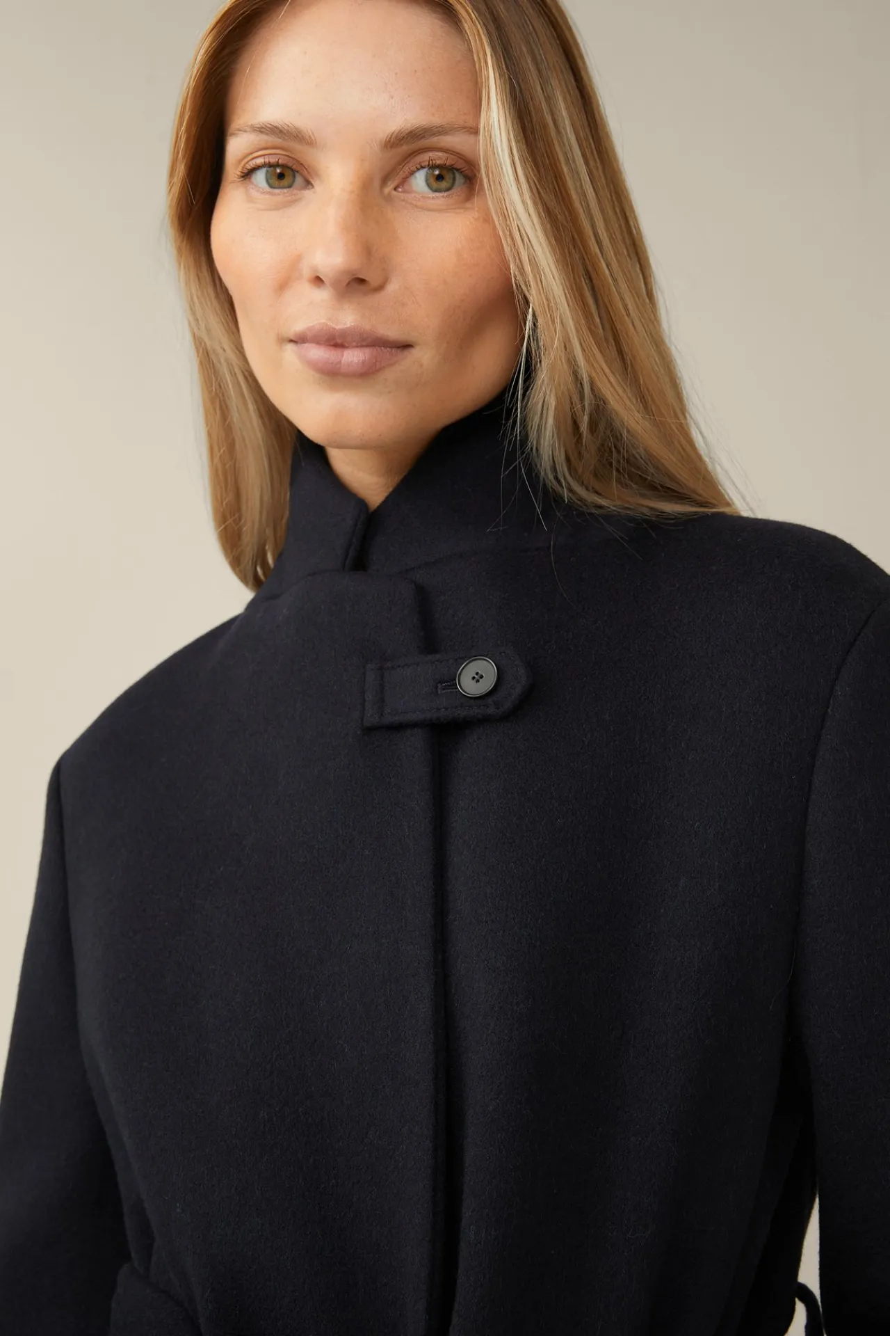 Schurwoll-Roben-Mantel Mit Cashmere In*Windsor Clearance