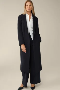 Schurwoll-Roben-Mantel Mit Cashmere In*Windsor Clearance