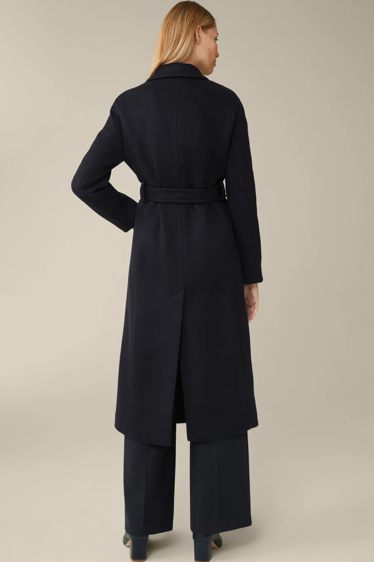Schurwoll-Roben-Mantel Mit Cashmere In*Windsor Clearance