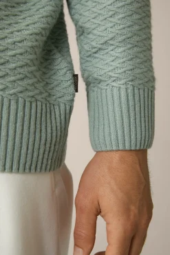 Schurwoll-Rollkragen-Pullover Amilo Mit Cashmere In Strukturiert*Windsor Online