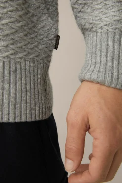 Schurwoll-Rollkragen-Pullover Amilo Mit Cashmere In Strukturiert*Windsor Fashion