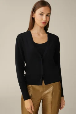 Schurwoll-Seidenmix-Cardigan In*Windsor Outlet