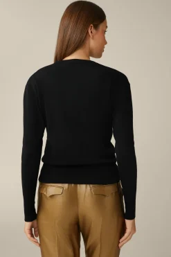 Schurwoll-Seidenmix-Cardigan In*Windsor Outlet