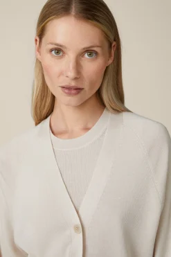 Schurwoll-Seidenmix-Cardigan In*Windsor Online