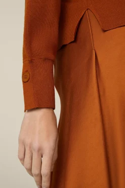 Schurwoll-Seidenmix-Cardigan In Kupfer*Windsor Online